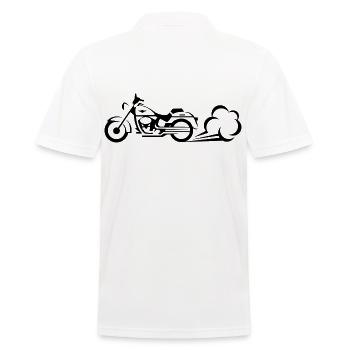Moto - Polo Homme - blanc - Dos - Kai (181cm)