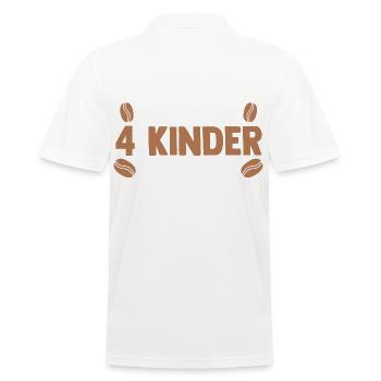Mama Von 4 Kindern Kaffe - Männer Poloshirt - Weiß - Hinten - Kai (181cm)
