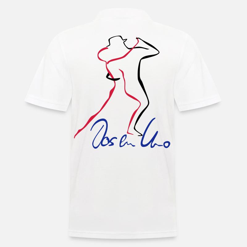 Tango Dos en Uno - Männer Poloshirt - Weiß