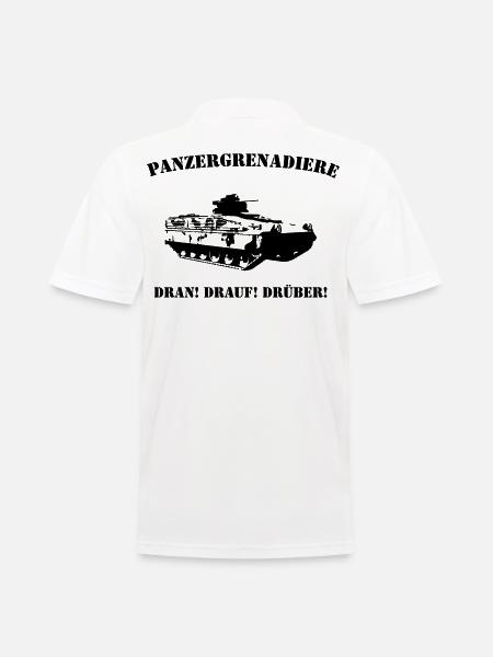 Panzergrenadiere Logo - Männer Poloshirt - Weiß