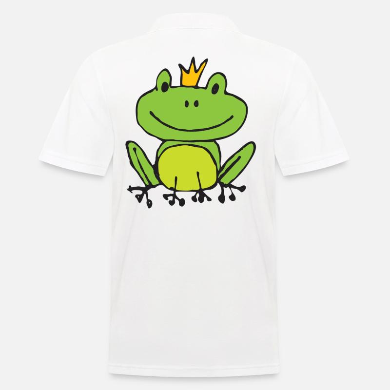 Frosch oder Prinz? - Männer Poloshirt - Weiß