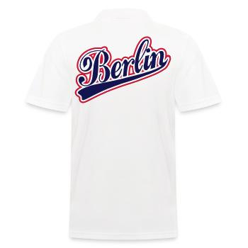 Berlin - Männer Poloshirt - Weiß - Hinten - Kai (181cm)