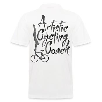 Cyclisme artistique, cyclisme artistique, cyclisme en salle, entraîneur - Polo Homme - blanc - Dos - Kai (181cm)