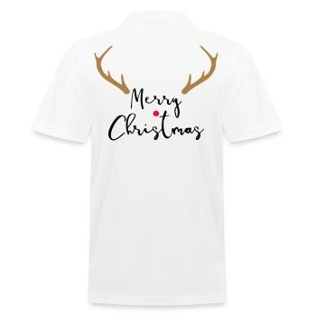 Merry Christmas Bois I Noël - Polo Homme - blanc - Dos - Kai (181cm)