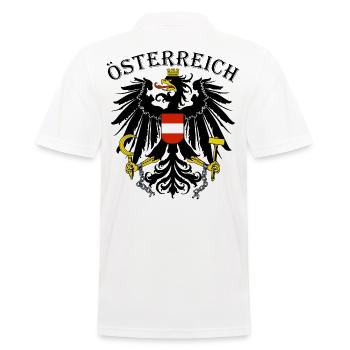 Austria Austria Austria Coat of Arms Adler Patriot - Men's Polo Shirt - white - Back - Kai (181cm)
