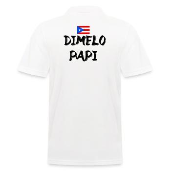 Dimelo Papi Latino - Men's Polo Shirt - white - Back - Kai (181cm)