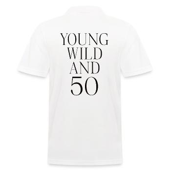 50ème anniversaire - Polo Homme - blanc - Dos - Kai (181cm)