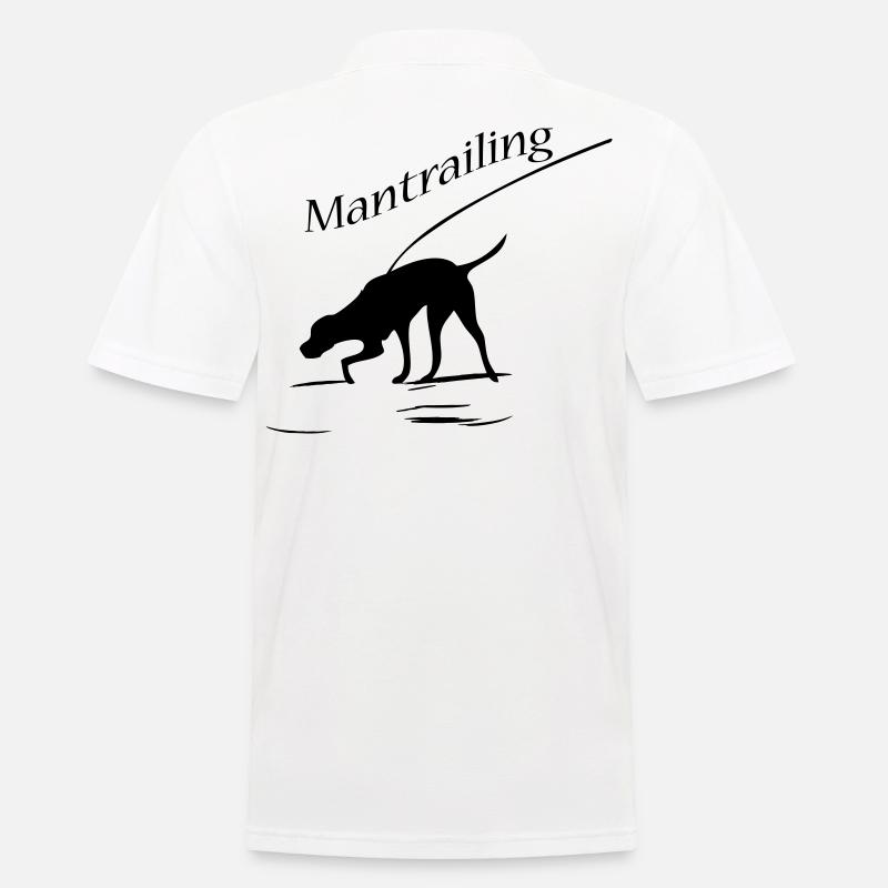 Mantrailing - Männer Poloshirt - Weiß