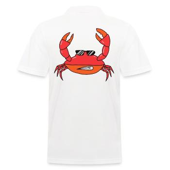 Crabes mignons Crabes Crustacés - Polo Homme - blanc - Dos - Kai (181cm)