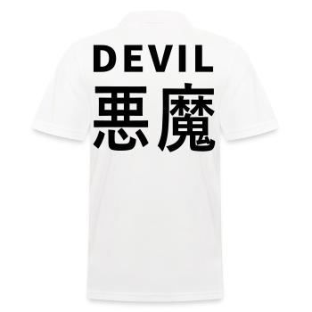 Devil's Kajni - Men's Polo Shirt - white - Back - Kai (181cm)