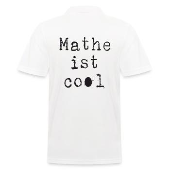 Math - Math is cool - Men's Polo Shirt - white - Back - Kai (181cm)