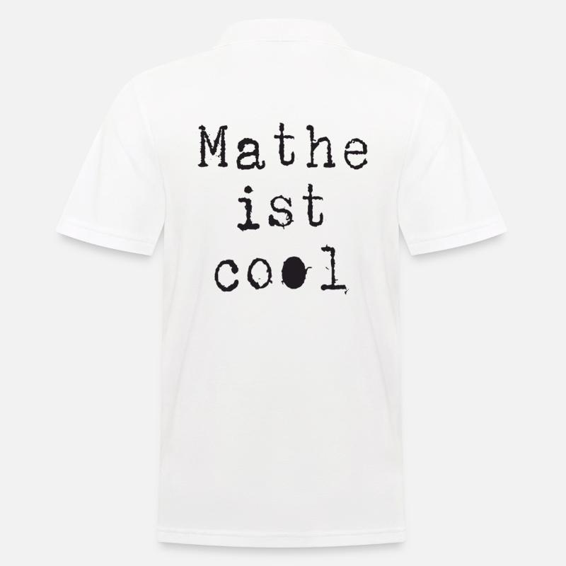 Math - Math is cool - Men's Polo Shirt - white