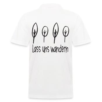 Wandern - Lass Uns Wandern - Männer Poloshirt - Weiß - Hinten - Kai (181cm)