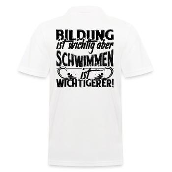 Schwimmen Schwimmern Geschenk - Männer Poloshirt - Weiß - Hinten - Kai (181cm)