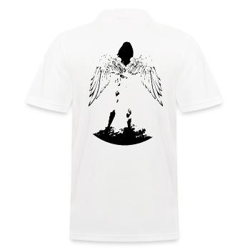 Angel with wings - Men's Polo Shirt - white - Back - Kai (181cm)