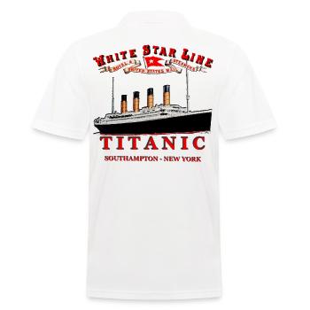 TITANIC CREATION Louis RUNEMBERG © Adagp - Men's Polo Shirt - white - Back - Kai (181cm)