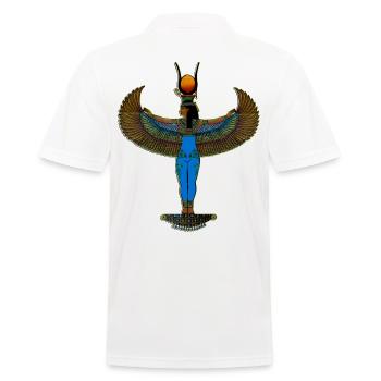 DEESSE ISIS STEHENDE KREATION Louis RUNEMBERG ©Adagp - Männer Poloshirt - Weiß - Hinten - Kai (181cm)