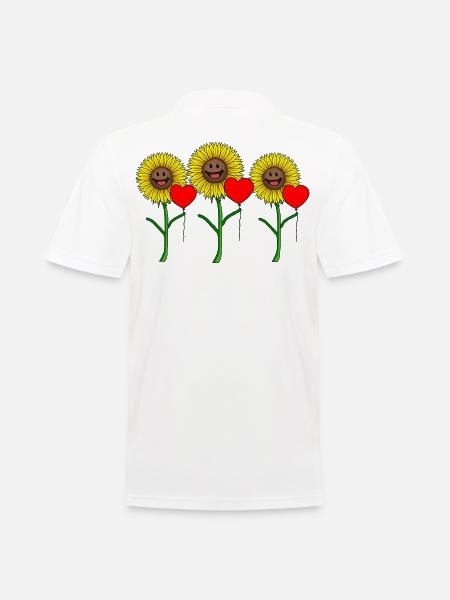 Congratulations birthday gift flower - Men's Polo Shirt - white