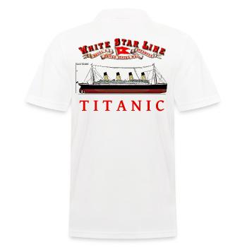 TITANIC LEGENDE CREA Louis RUNEMBERG © Adagp - Männer Poloshirt - Weiß - Hinten - Kai (181cm)