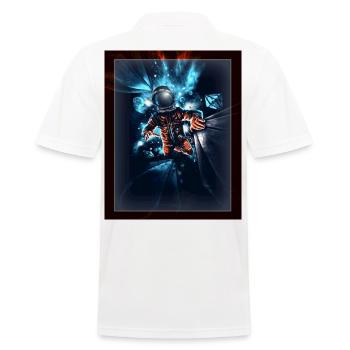 Spaceman - Men's Polo Shirt - white - Back - Kai (181cm)