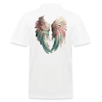 Angel s wings - Men's Polo Shirt - white - Back - Kai (181cm)