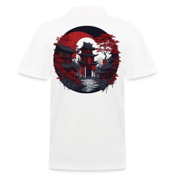 Quartier chinois - Polo Homme - blanc - Dos - Kai (181cm)