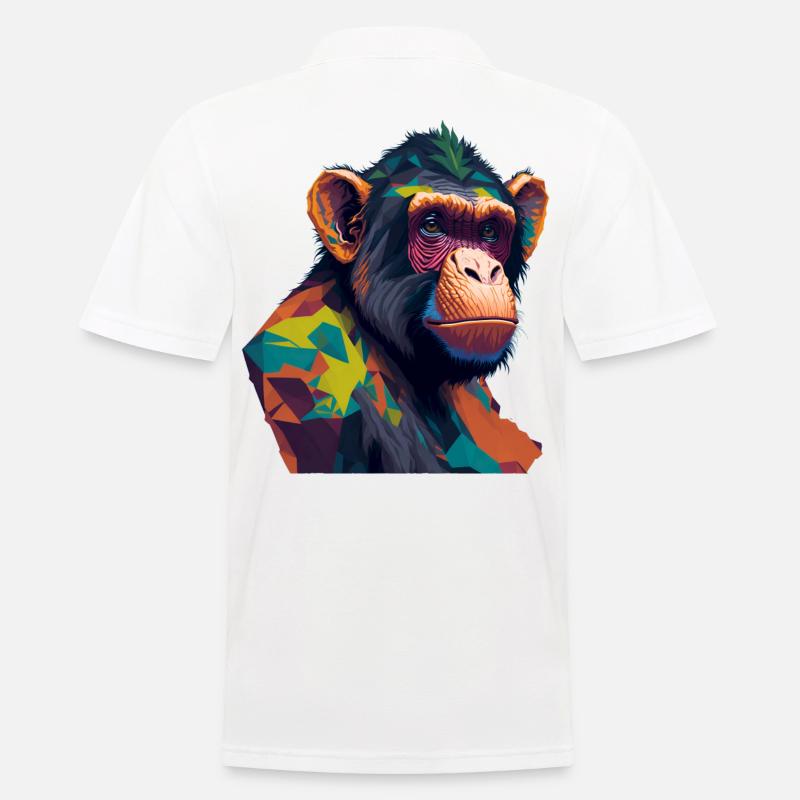 Scimpanzé - Polo da uomo - bianco
