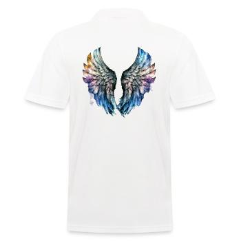 Angel s wings - Men's Polo Shirt - white - Back - Kai (181cm)