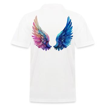 Angel wings - Men's Polo Shirt - white - Back - Kai (181cm)