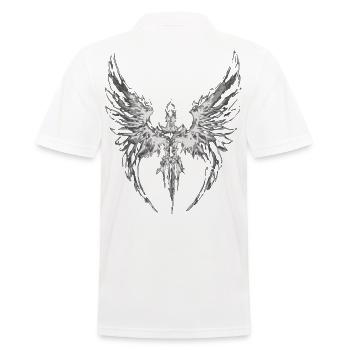 2reborn Angelwings Knight 01 3 - Männer Poloshirt - Weiß - Hinten - Kai (181cm)