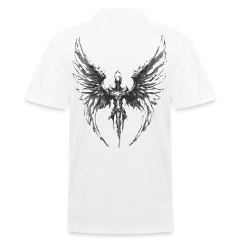 2reborn Angelwings Knight 01 1 - Männer Poloshirt - Weiß - Hinten - Kai (181cm)