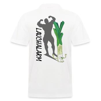 Alerte poireau : Plus fort que vous ne le pensez ! - Polo Homme - blanc - Dos - Kai (181cm)