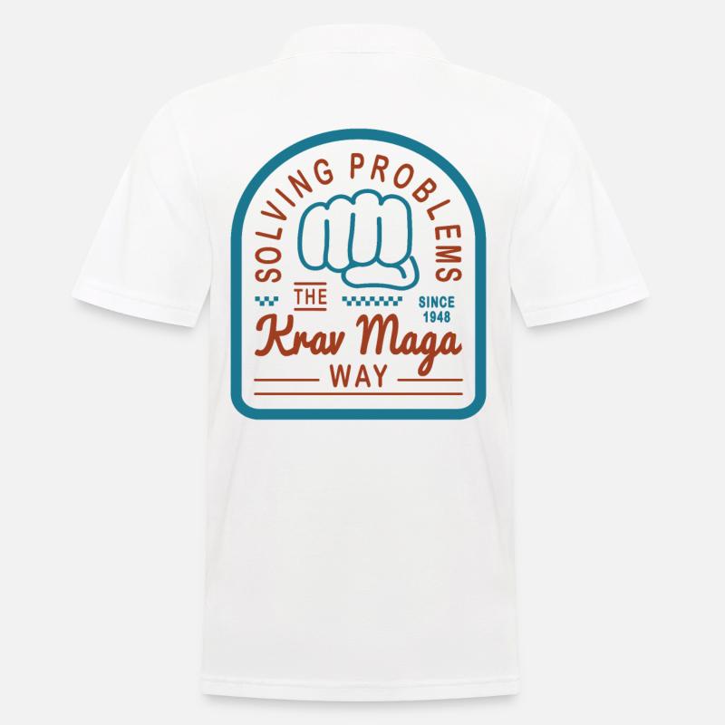Solving problems the Krav Maga way - Men's Polo Shirt - white