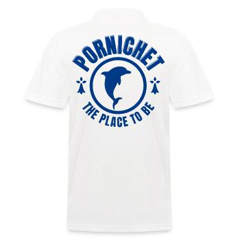 Bretagne, Pornichet, vacances d'été - Polo Homme - blanc - Dos - Kai (181cm)