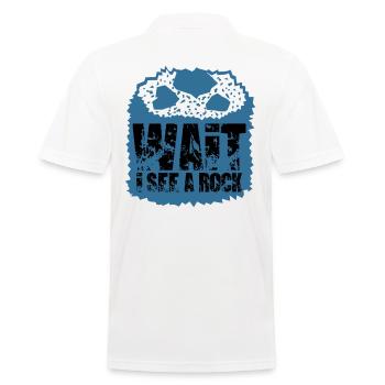 Cadeau géologue géologie - Polo Homme - blanc - Dos - Kai (181cm)
