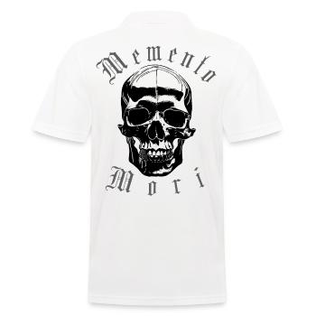 Crâne Memento Mori - Polo Homme - blanc - Dos - Kai (181cm)