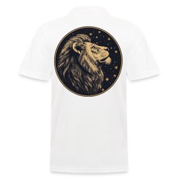 Lion avec ciel étoilé - Polo Homme - blanc - Dos - Kai (181cm)