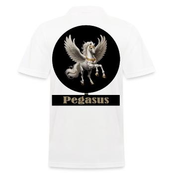 Pégase Cheval Ailé Majesté - Polo Homme - blanc - Dos - Kai (181cm)