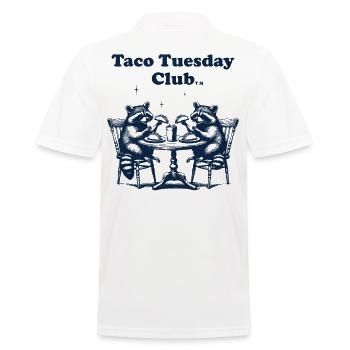 Taco Tuesday Club - Men's Polo Shirt - white - Back - Kai (181cm)