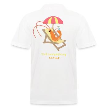 Shrimp in sunbathing - Men's Polo Shirt - white - Back - Kai (181cm)
