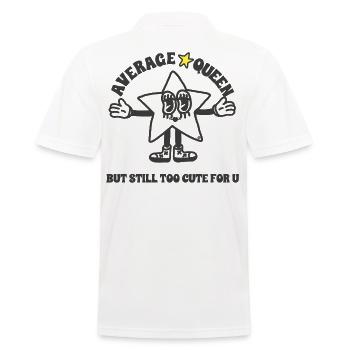Durchschnittlich, aber nicht für Sie - Männer Poloshirt - Weiß - Hinten - Kai (181cm)