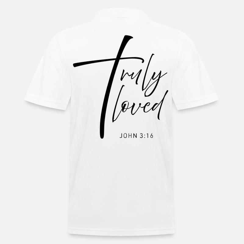 CROSS truly loved - Männer Poloshirt - Weiß