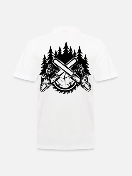 Tronçonneuses - Polo Homme - blanc