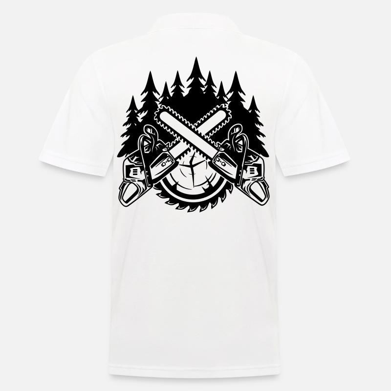 Tronçonneuses - Polo Homme - blanc