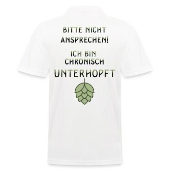 Bierfest Bitte Nicht Ansprechen Ich Bin Unterhopft - Männer Poloshirt - Weiß - Hinten - Kai (181cm)