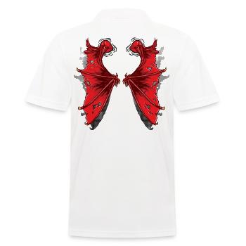 Ailes de dragon - Polo Homme - blanc - Dos - Kai (181cm)