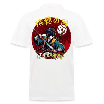 Samurai Kids - Men's Polo Shirt - white - Back - Kai (181cm)