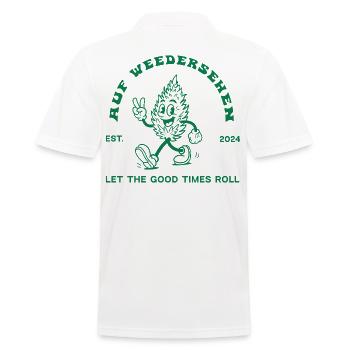 Stoner avec signe de paix - ON WEED - Polo Homme - blanc - Dos - Kai (181cm)