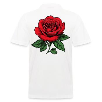 Rose - Men's Polo Shirt - white - Back - Kai (181cm)