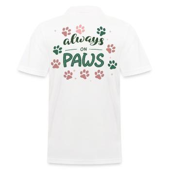 Toujours sur les pattes - Polo Homme - blanc - Dos - Kai (181cm)